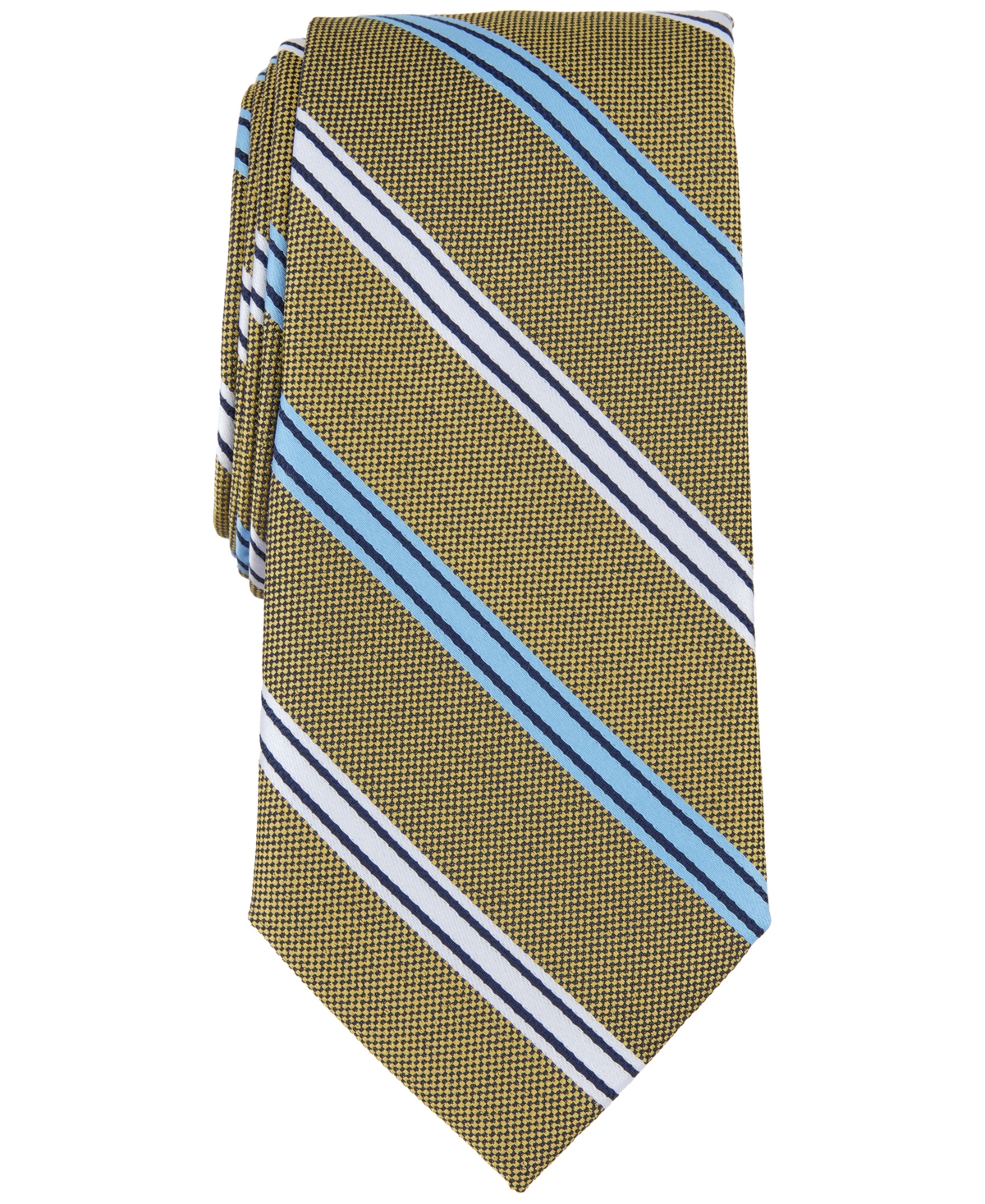Shop Nautica Men's Wenrich Stripe Tie In Yellow