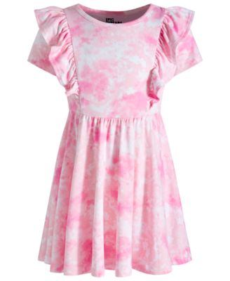 Epic Threads - Little Girls Spring Splash Tie-Dyed Ruffled Dress