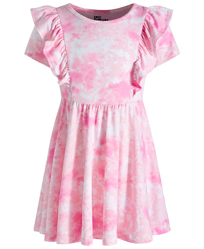 Epic Threads Little Girls Spring Splash Tie-Dyed Ruffled Dress, Created ...