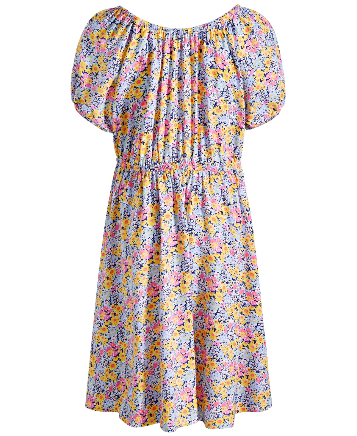 Epic Threads Big Girls Field Flower Printed Peasant Dress, Created for Macy's