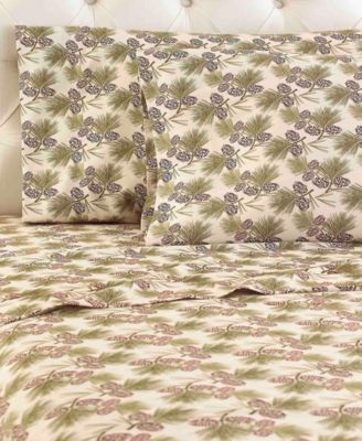 Micro Flannel&reg; Printed 4-Pc. Sheet Set, Full