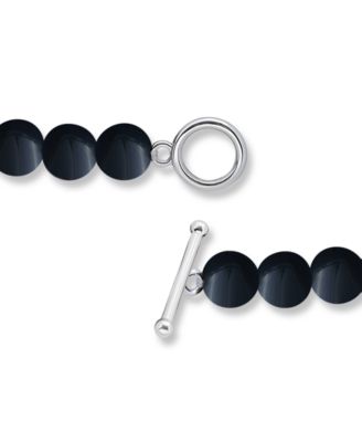 Silver Plated Multi Genuine Stone Stretch Bracelet