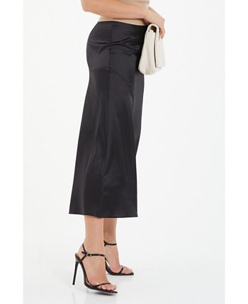 Satin maxi skirt quiz discount