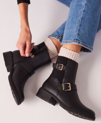 Women's Finna Lug Sole Moto Booties