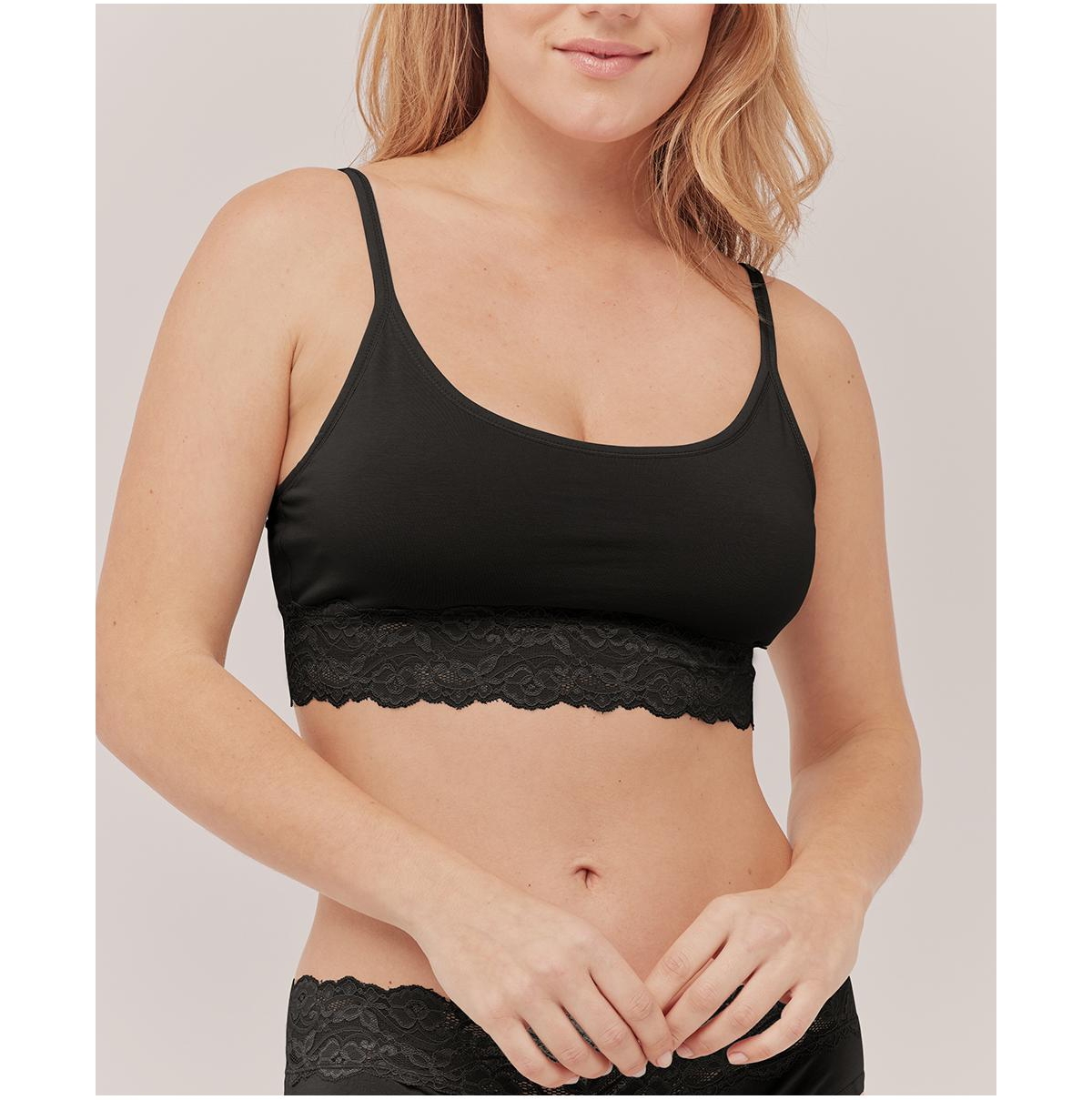 Pact Pure Fit Bra Top Made With Organic Cotton In Dark Forest