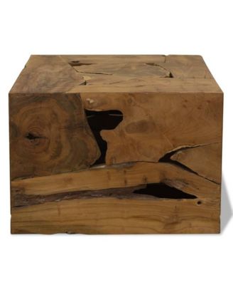 Coffee Table Brown Genuine Teak Medium Coffee Table Square