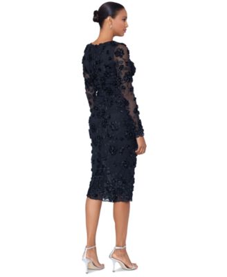 Xscape Lace Cap Sleeve Dress