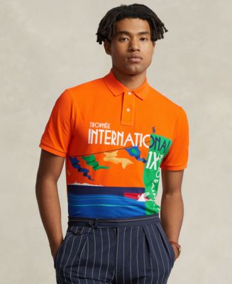 Polo Ralph Lauren Men's Classic-Fit Mesh Graphic Polo Shirt - Macy's