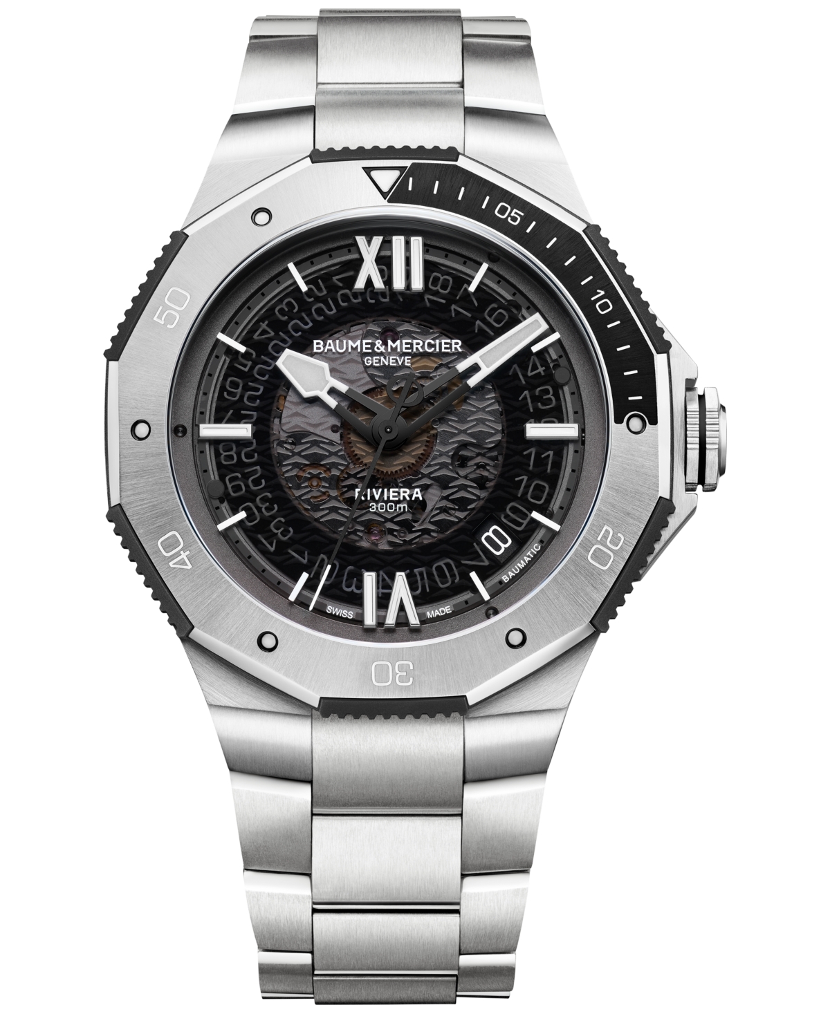 Men's Swiss Automatic Riviera Stainless Steel Bracelet Watch 42mm - Grey