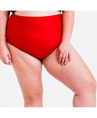 Plus Size High-Waisted Bikini Bottom