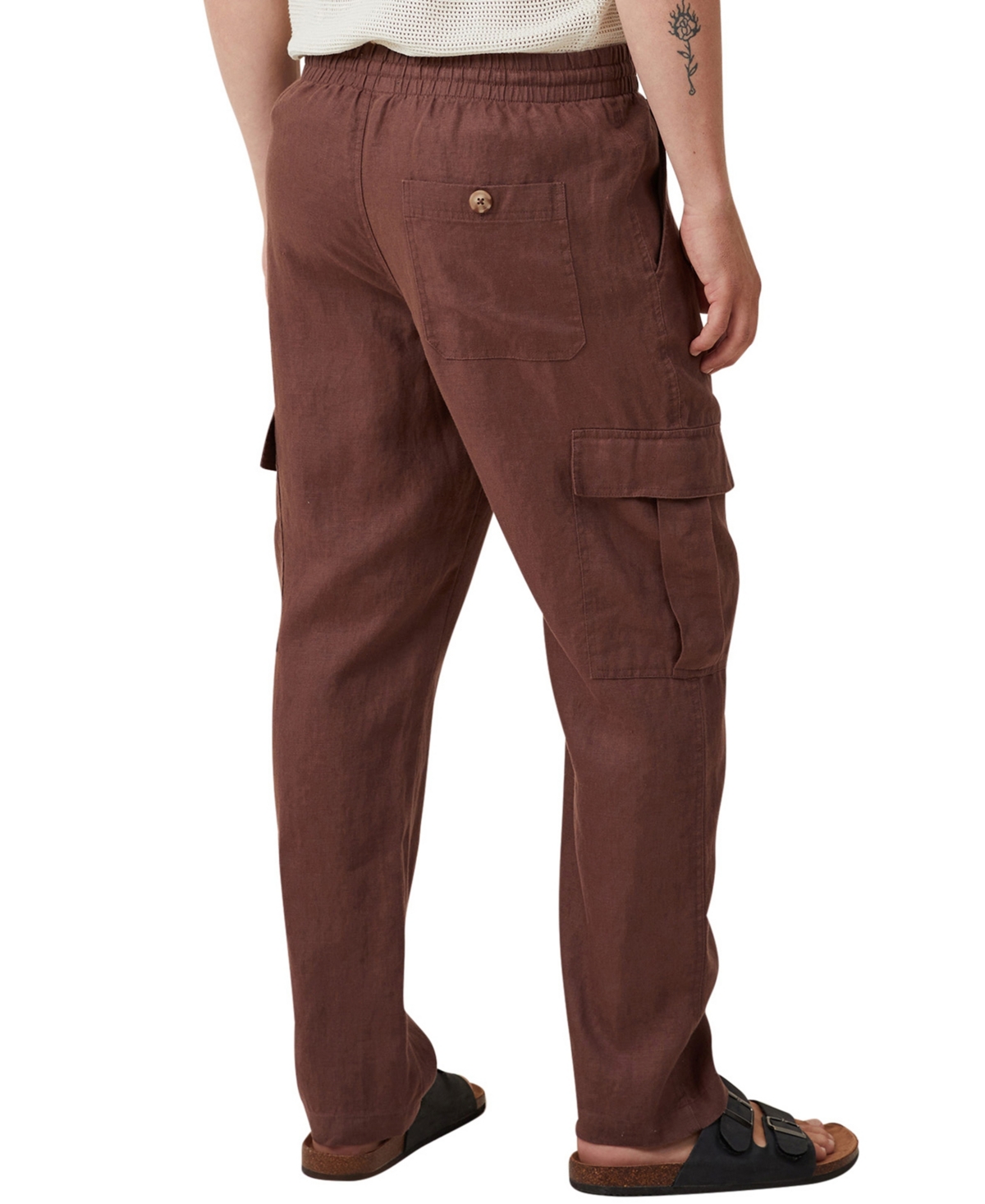 Cotton On Men's Cargo Linen Pants