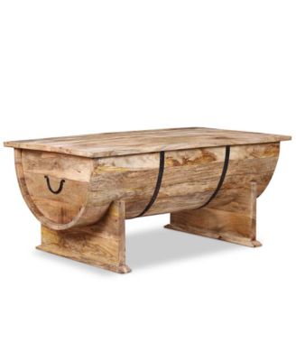 Coffee Table Solid Mango Wood 34.6"x19.7"x15.7"