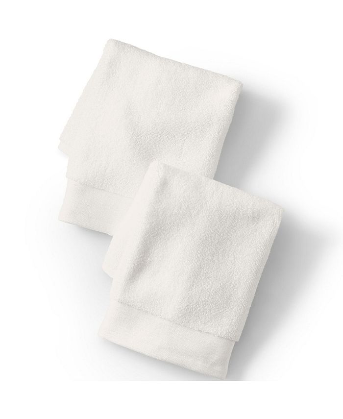 Lands' End Turkish Cotton Spa 2Piece Washcloth Set Macy's