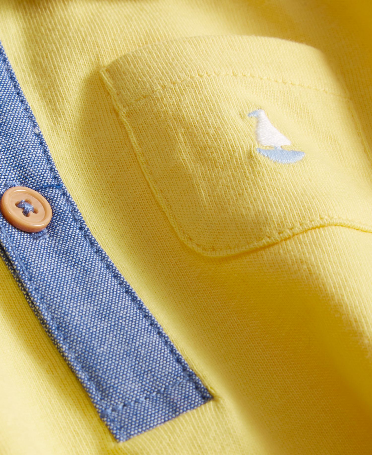 Baby Boys' Embroidered Boat Romper
