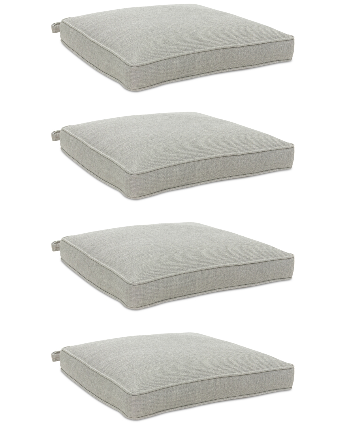 Agio Replacement Outdoor Dining Cushion, Set Of 4 In Oyster Light Grey