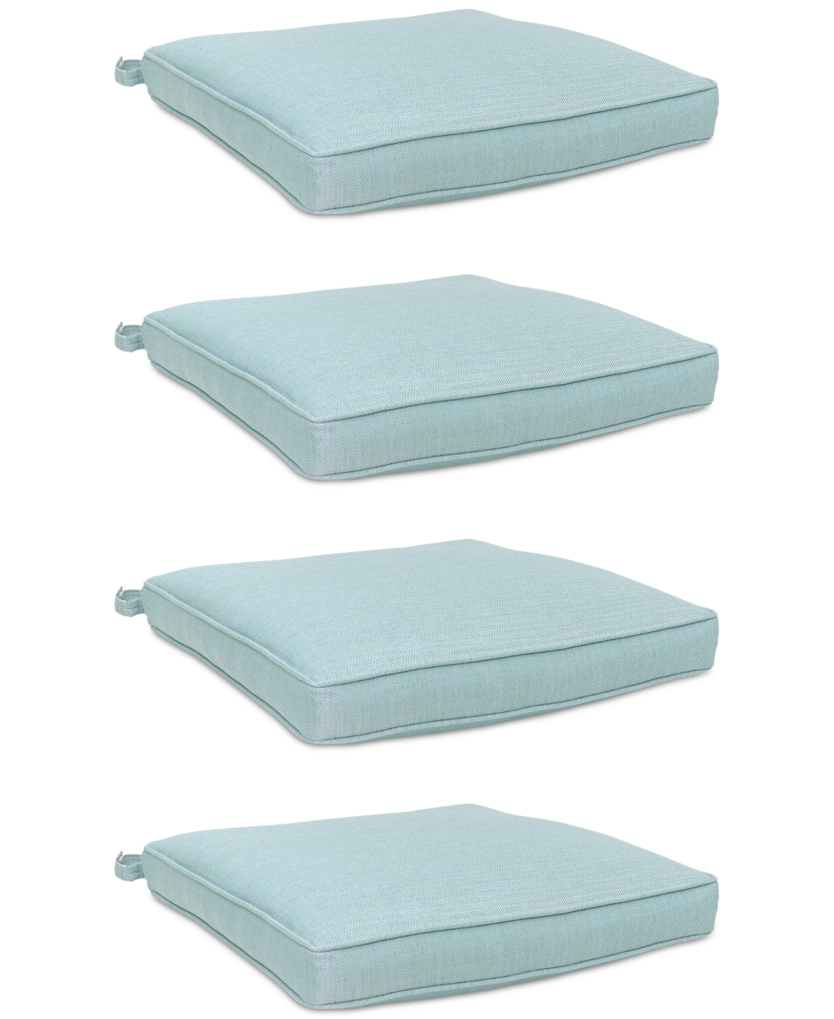 Agio Replacement Outdoor Dining Cushion, Set Of 4 In Spa Light Blue