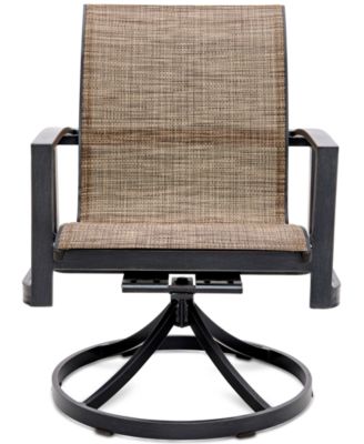Wythburn Mix and Match Sleek Sling Outdoor Swivel Chair