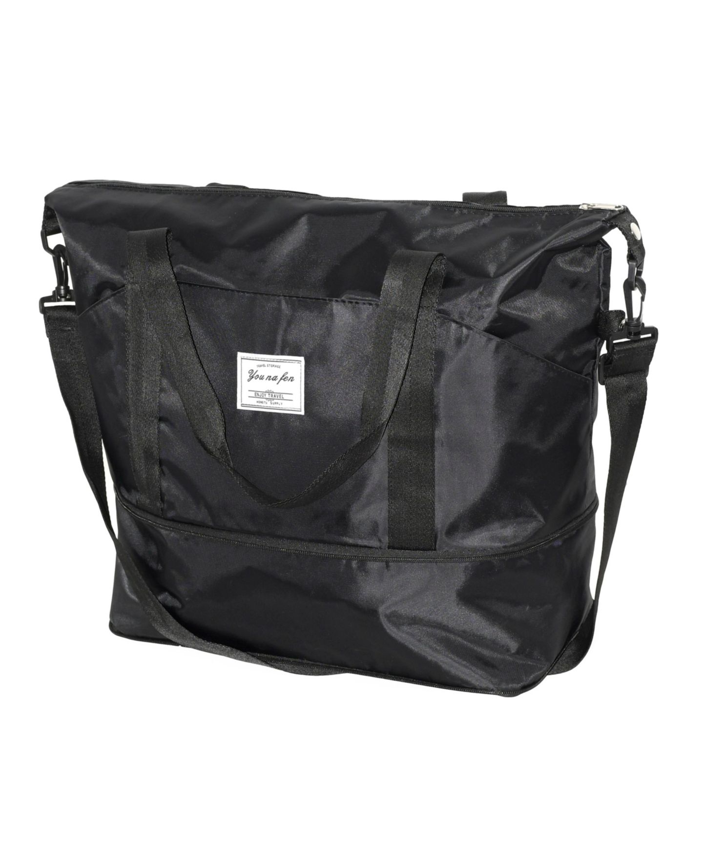 Женская сумка Nicci Ladies Weekender Duffel Expandable, цвет: Чёрный — фото 1
