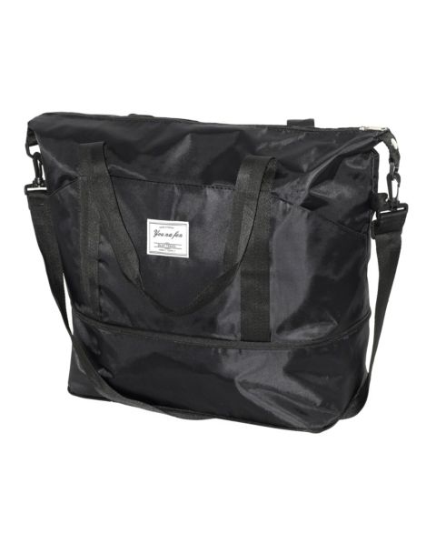 Женская сумка Nicci Ladies Weekender Duffel Expandable, цвет: Чёрный