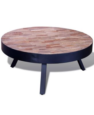 Coffee Table Round Reclaimed Teak Wood