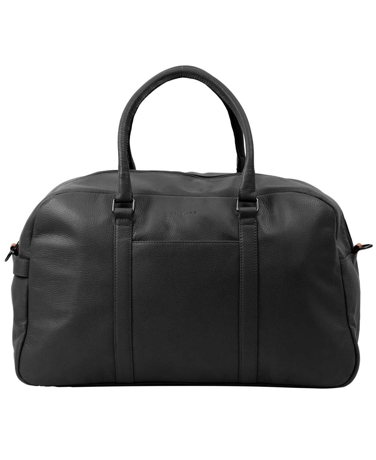 Champs Onyx Leather Duffle Bag In Black