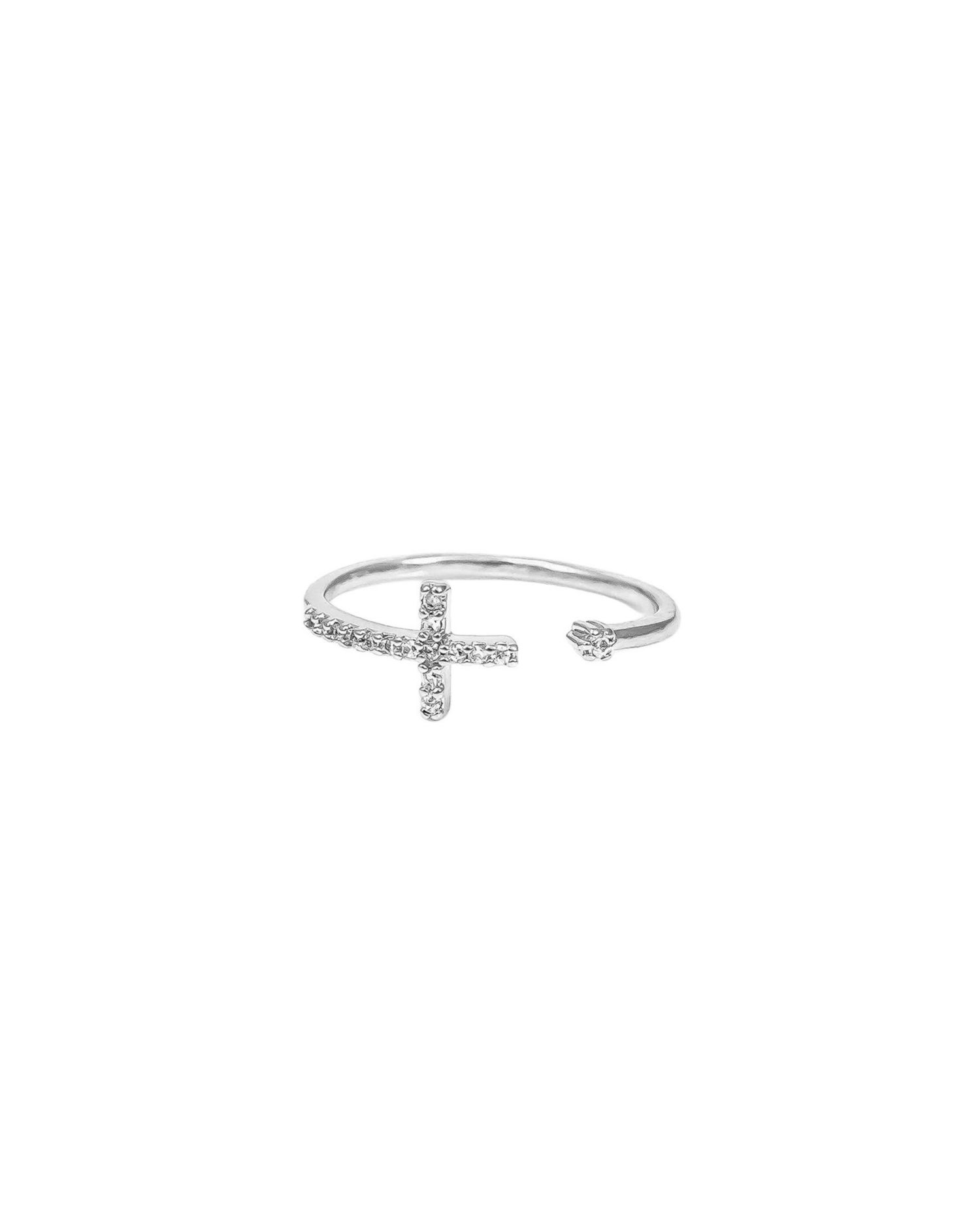 14k Gold Plated Cross Ring Faith Jewelry Dainty Trendy Everyday