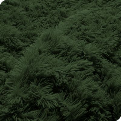 Shaggy Fleece Plush Front Crystal Velvet Back Duvet Cover, Queen