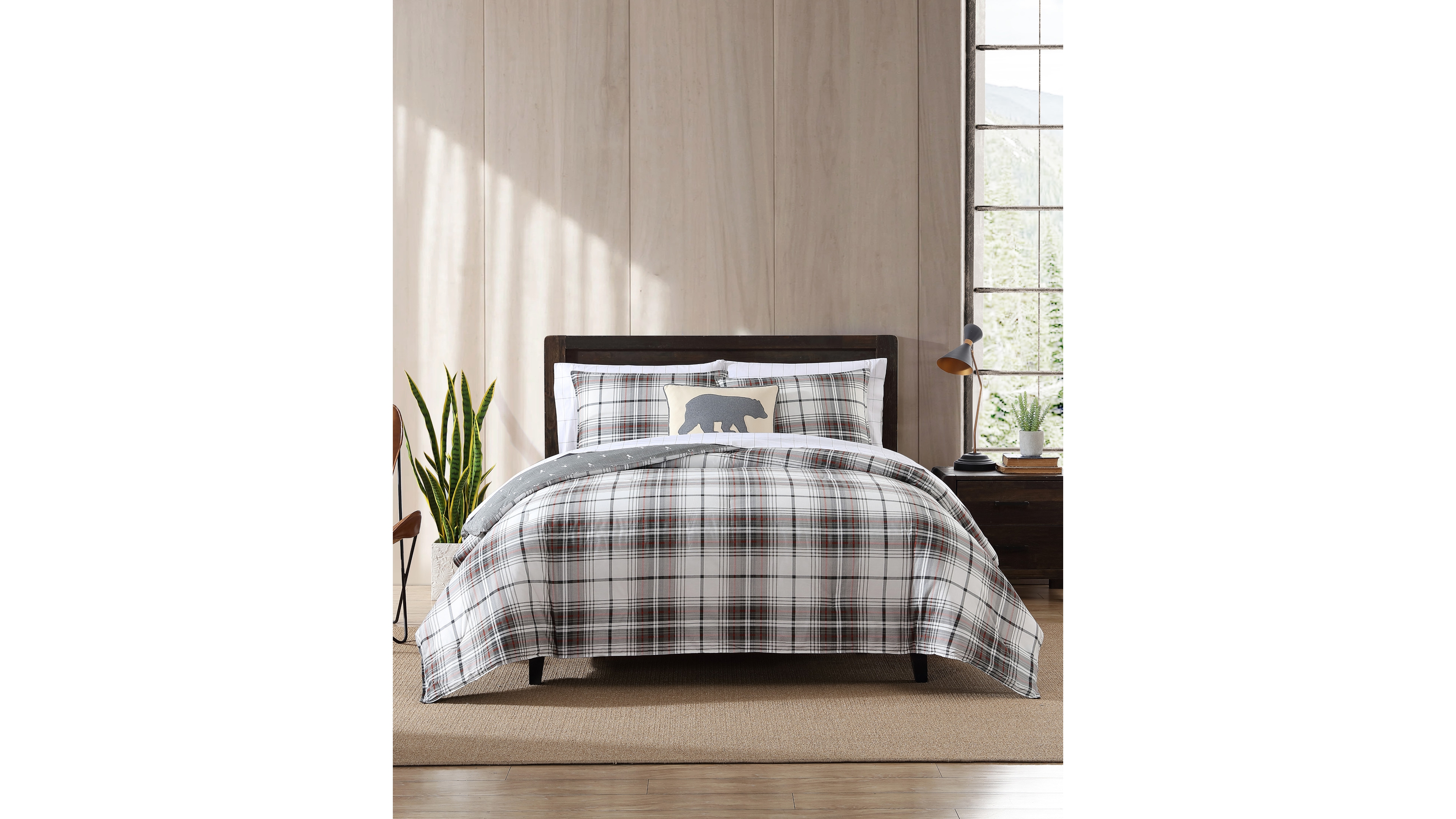 Eddie Bauer Alder Plaid 3-Pc. Comforter Set, King