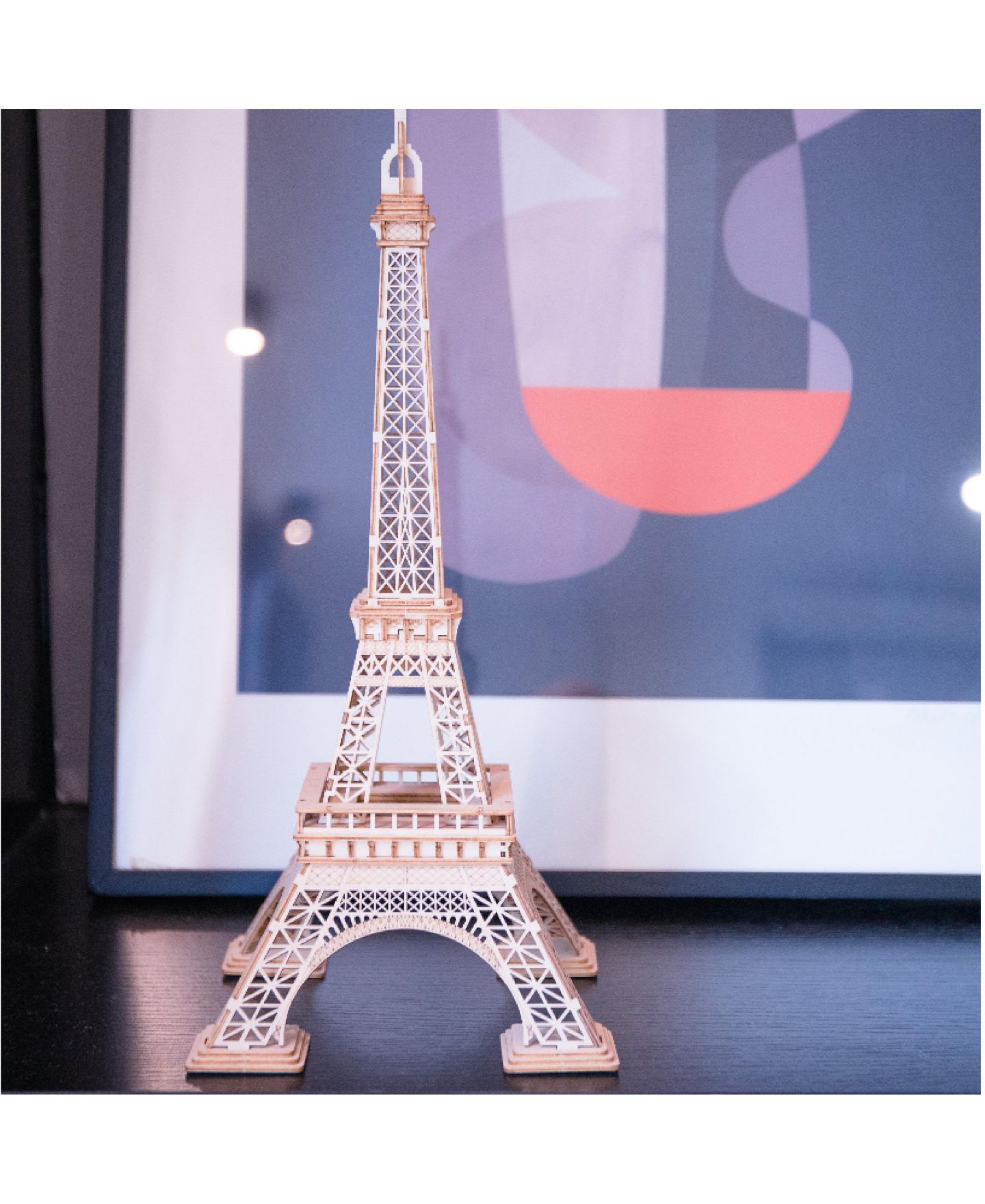 Детские конструкторы Flash Popup Eiffel Tower 3D Wooden Laser-Cut Puzzle, 121-Piece, Ages 8+ — фото 3