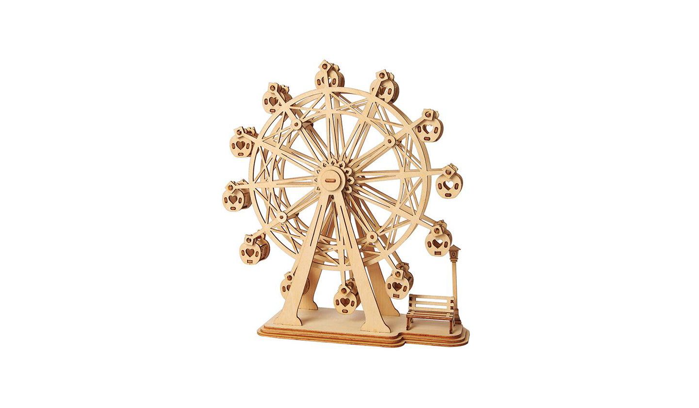 Детские конструкторы Flash Popup Ferris Wheel 120-Piece 3D Wood Puzzle, Ages 8+, цвет: Open Miscellaneous — фото 1