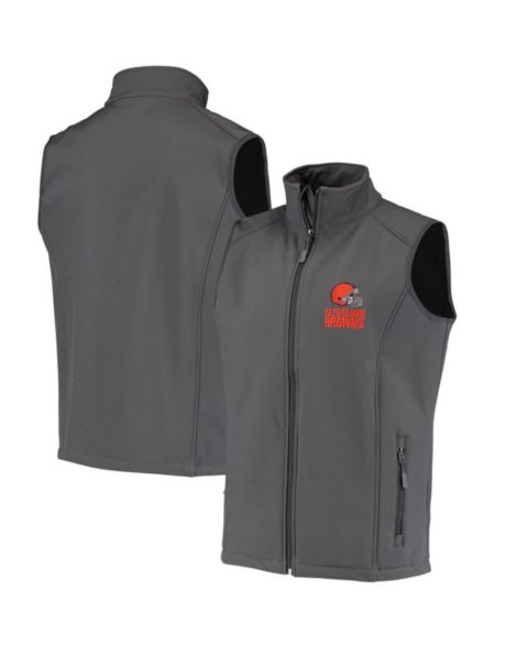 Мужской жилет Dunbrooke Charcoal Cleveland Browns Circle Archer Softshell Full-Zip