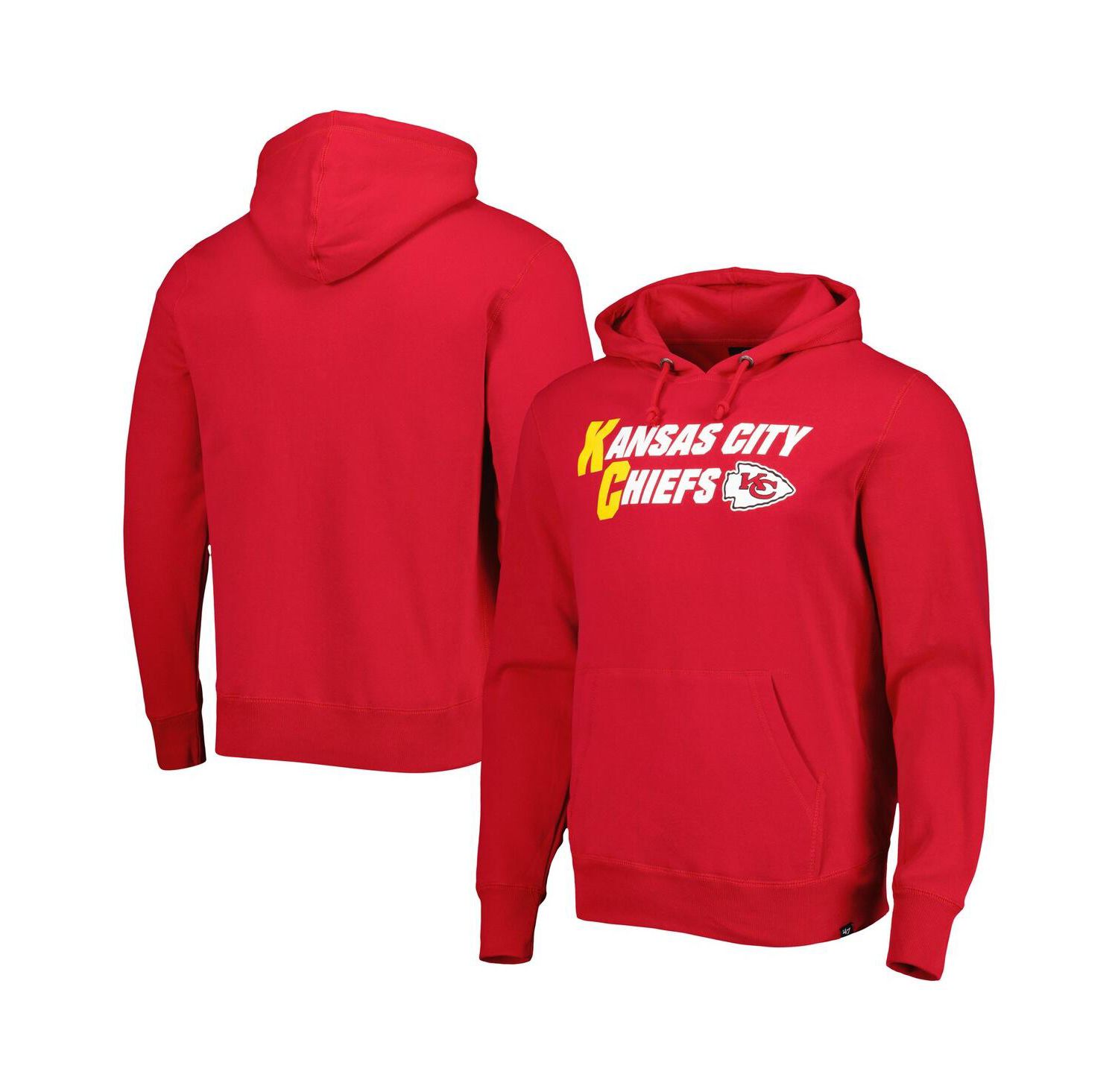Men's Red Kansas City Chiefs Regional Headline Pullover Hoodie