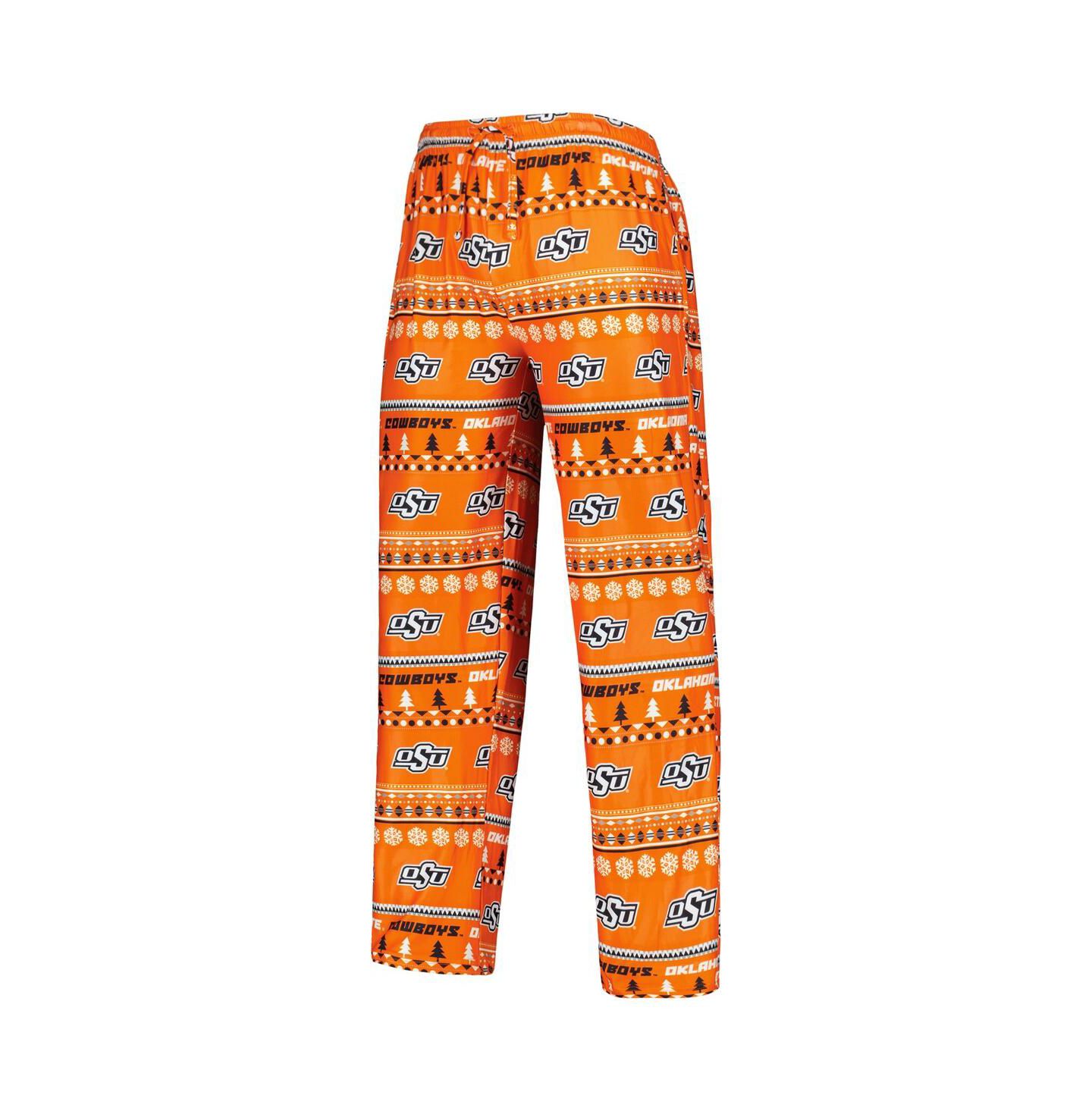 Мужская пижама Concepts Sport Oklahoma State Cowboys Swivel, Orange — фото 4