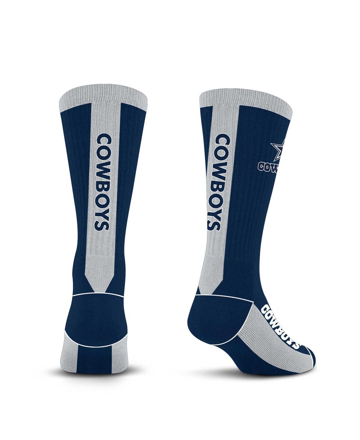 For Bare Feet Men's And Women's  Dallas Cowboys Throwback Mvp Classic Crew Sock In Navy