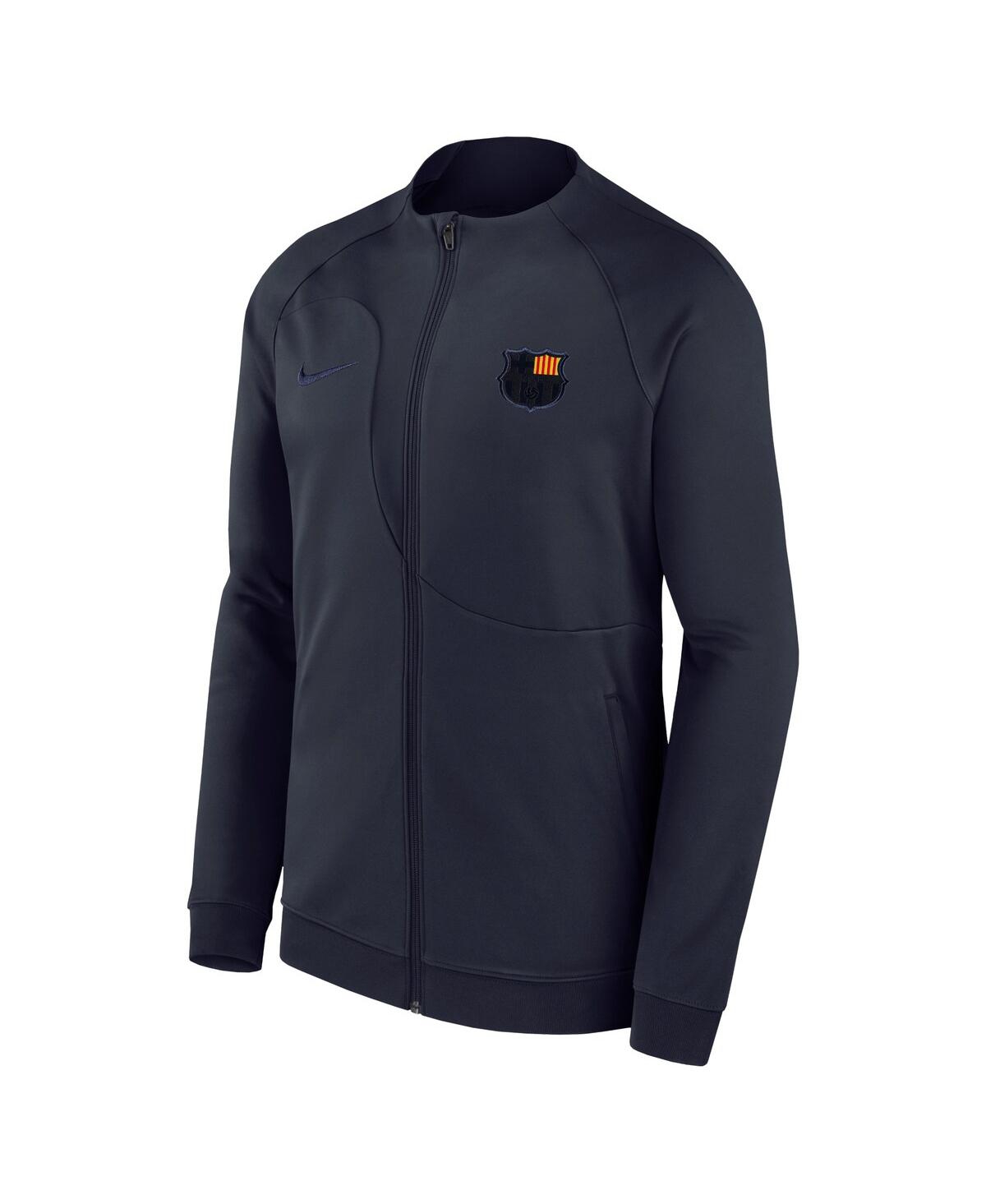 Big Boys NikeBarcelona Academy Pro Anthem Raglan Performance Full-Zip Jacket - Navy