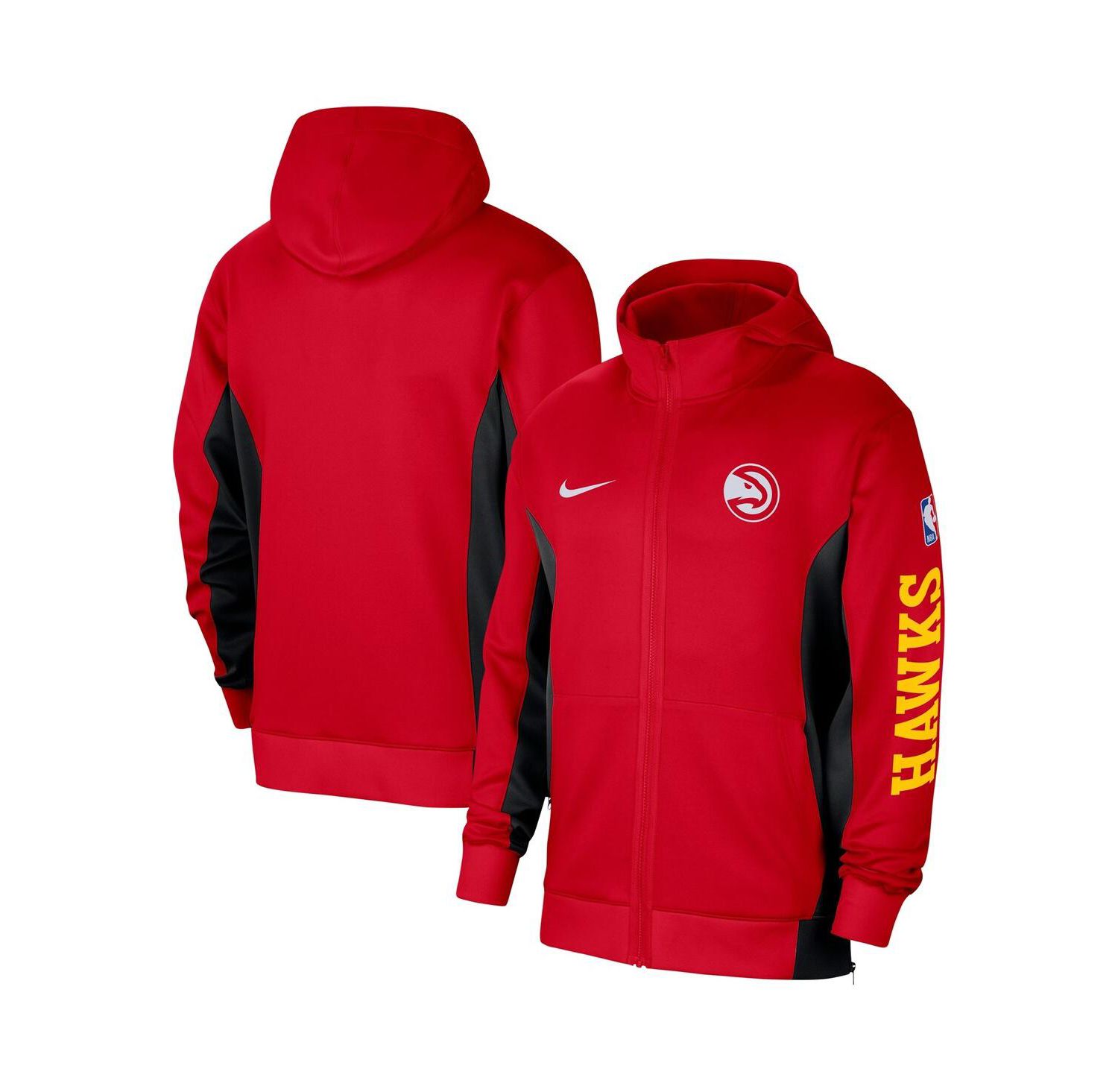 Men's Red Atlanta Hawks 2023/24 Authentic Showtime Full-Zip Hoodie