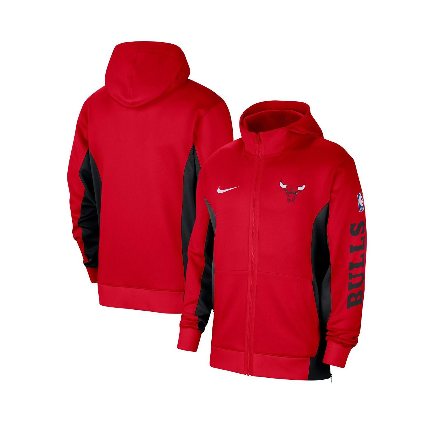 Men's Red Chicago Bulls 2023/24 Authentic Showtime Full-Zip Hoodie