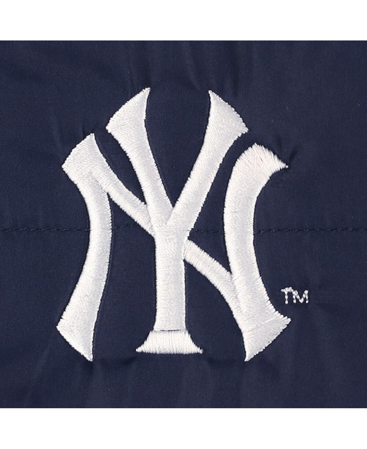DUNBROOKE MEN'S DUNBROOKE HEATHER NAVY NEW YORK YANKEES EXPLORER FULL-ZIP JACKET 