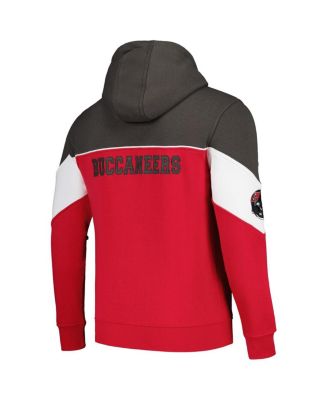 Men's Red, Pewter Tampa Bay Buccaneers Running Back Full-Zip Hoodie