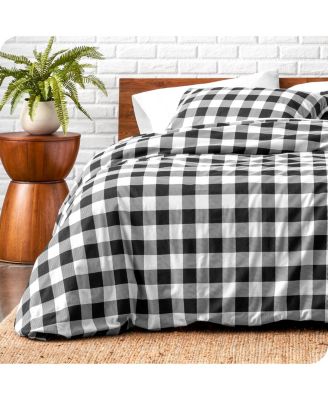Cotton Flannel King/California King Duvet Cover Set