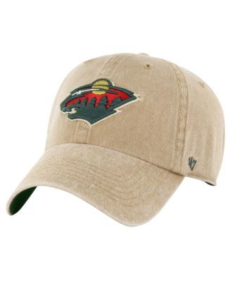 Men's Khaki Minnesota Wild Earldor Clean Up Adjustable Hat