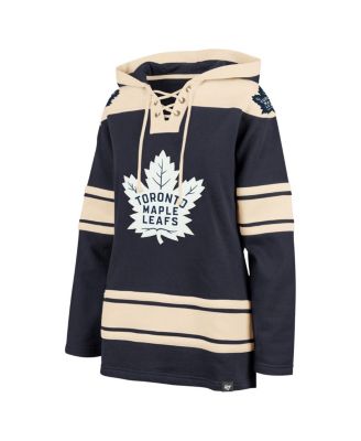 Women's Navy Toronto Maple Leafs Superior Lacer Pullover Hoodie