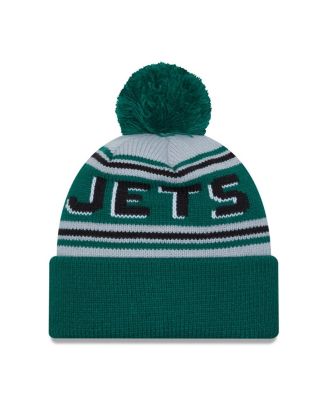 Men's Green New York Jets Main Cuffed Knit Hat with Pom