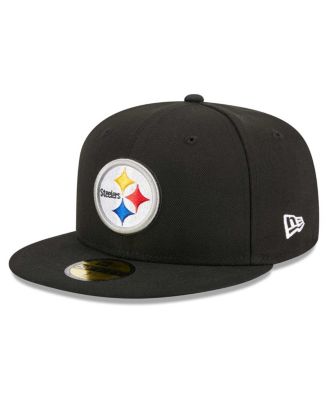 Men's Black Pittsburgh Steelers Main Patch 59FIFTY Fitted Hat