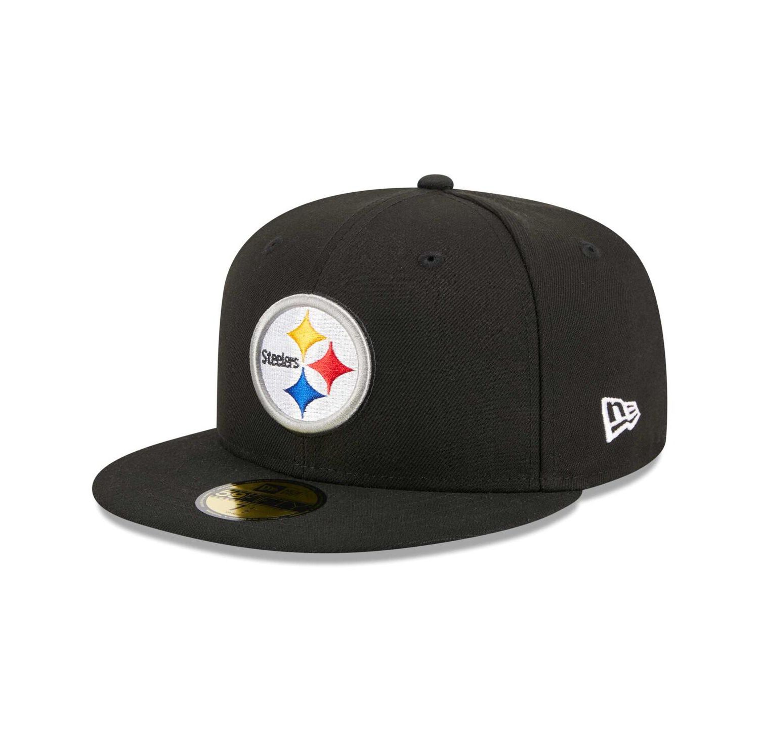 Men's Black Pittsburgh Steelers Main Patch 59FIFTY Fitted Hat