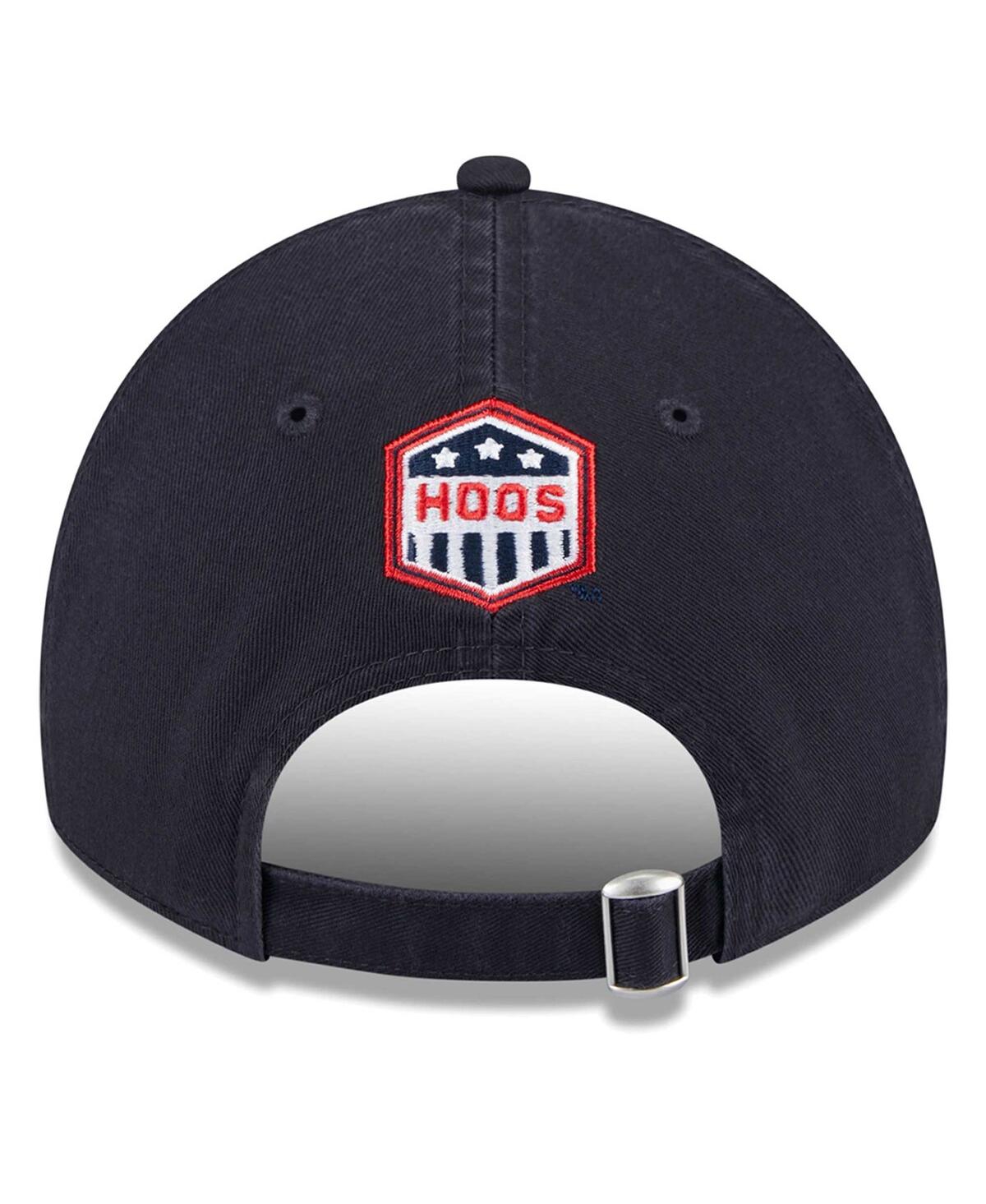 Men's New EraVirginia Cavaliers Red, White & Hoo 9TWENTY Trucker Adjustable Hat - Navy