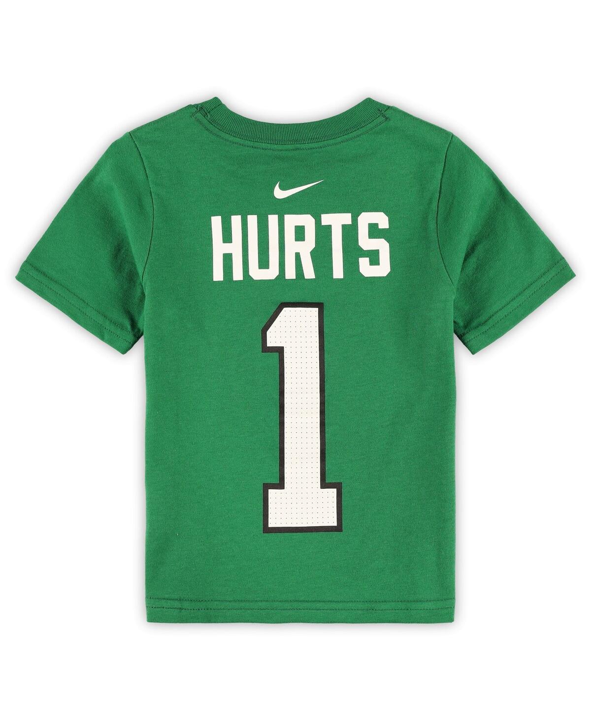 Nike Toddler Boys And Girls  Jalen Hurts Kelly Green Philadelphia Eagles Player Name And Number T-shi In Kelly Green