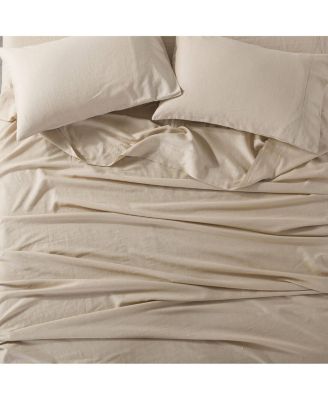 Belgian Flax Linen Cotton Sheet Set, Twin XL