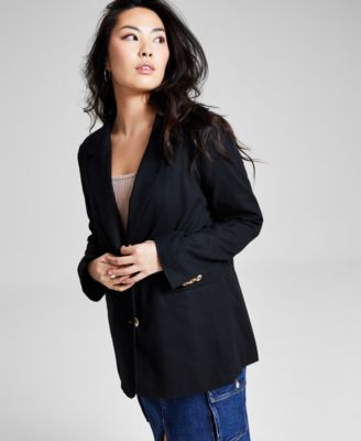 And Now This - Women's Notch-Collar Two-Button Blazer