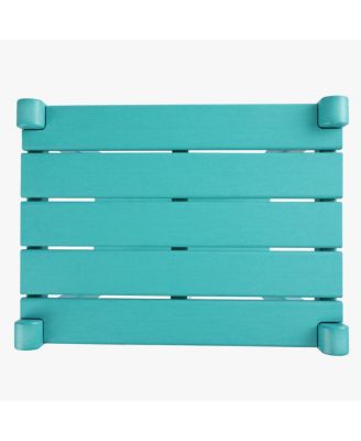 36" Outdoor Adirondack HDPE 2-Tier Patio Side Table